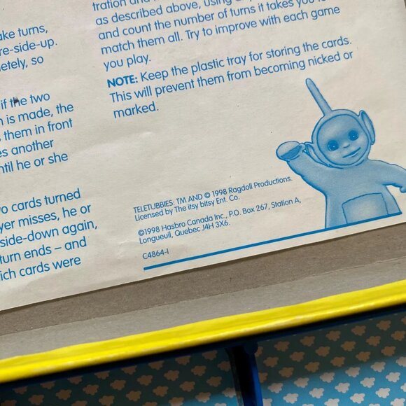 Teletubbies Memory Game 1998 Milton Bradley Hasbro COMPLETE - Picture 6 of 7